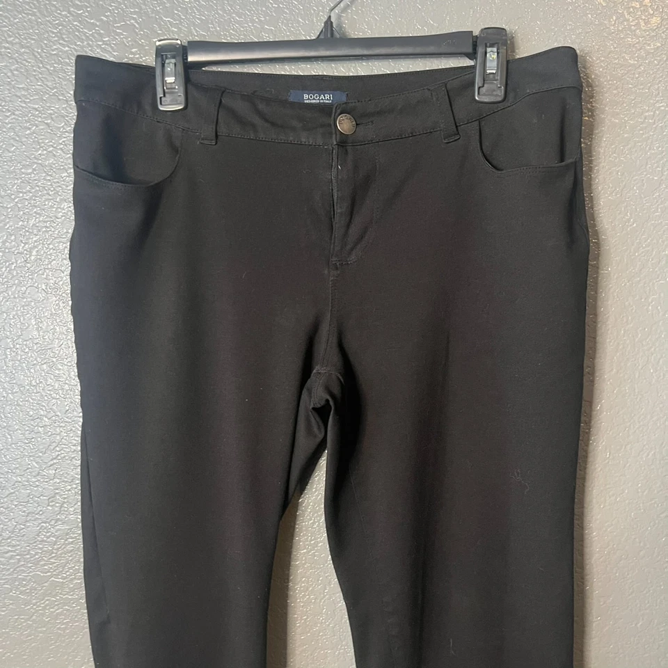 Bogari Size 10 Black Classic Straight Leg Dress Pants / Trousers - Image 4 of 4