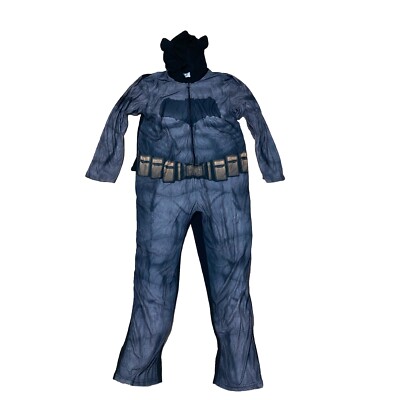Batman Vs Superman One Piece Hooded Pajamas Adult Large With Cape