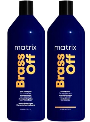 Matrix Total Results Brass Off Color Obsessed Shampoo & Conditioner 1000 ml