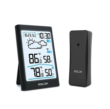 BALDR Wireless Weather Station with In/outdoor Temperature and Humidity Meter