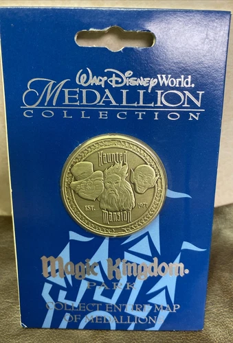 Walt Disney World Medallion Collection Haunted Mansion Magic Kingdom Park Sealed