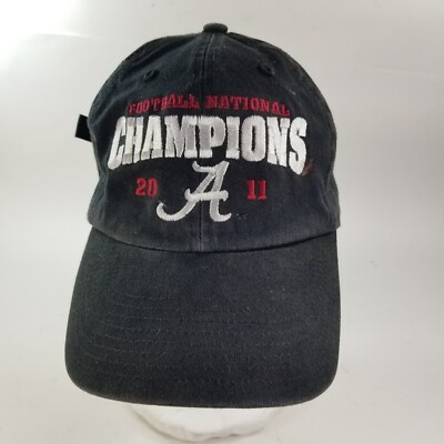 Alabama Crimson Tide Hat 2011 National Championship BAMA Football 47 Strapback