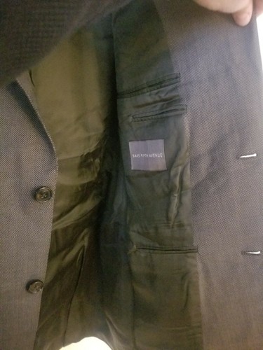 Ermenegildo ZEGNA Men's Gray Blazer Size 52 Saks Fifth Avenue - Picture 11 of 12