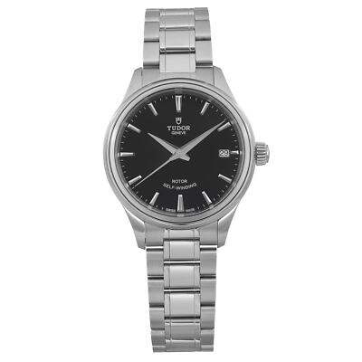 Tudor Style 34mm Stainless Steel Black Dial ladies Automatic Watch 12300-0002