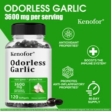 Odorless Garlic Extract Enhances Cholesterol Immunity Antioxidant 30-120 Grain
