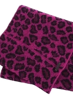 COACH OCELOT PRINT INFINITY ANGORA LOOP SCARF MULTI  F86010 ONE SIZE~