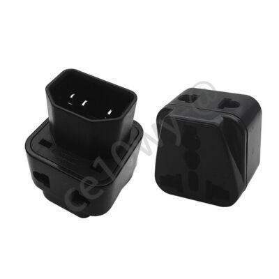 IEC320 C14 C13 Socket to USA Europe UK Australian All in One Combo Power Adapter