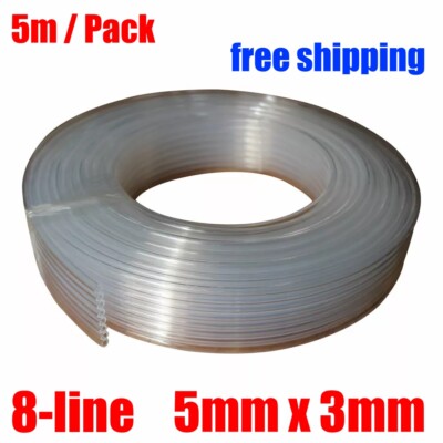 16.4ft / 5m 8-line Ink Tube ECO Solvent 5mm x 3mm for Printer