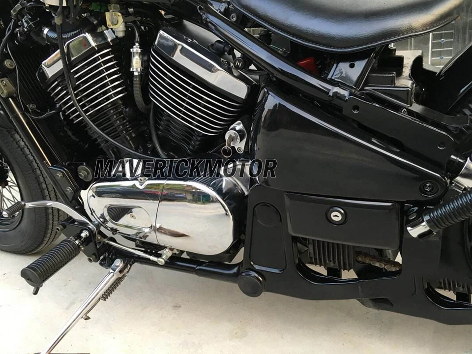 Cubiertas de carenado lateral de batería ABS para Kawasaki Vulcan 800 VN800 Classic 1995-2006 Foto 3 de 4