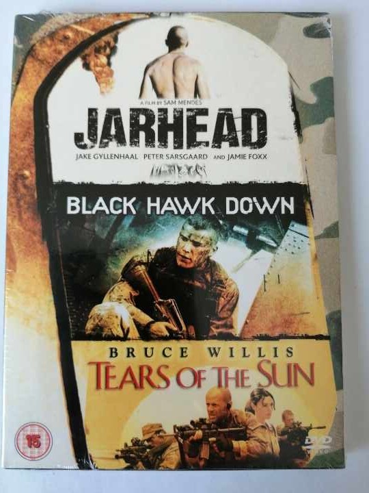 Sealed DVD. Movies Films Jarhead. Black Hawk Down. Tears of the Sun.Bruce Willis