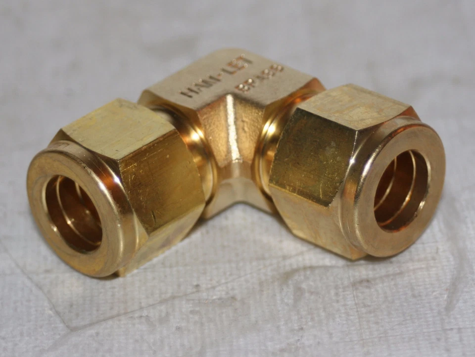 1/2" Tube  Brass Elbow Fitting Ham-Let 765LB1/2 - Image 2 of 4