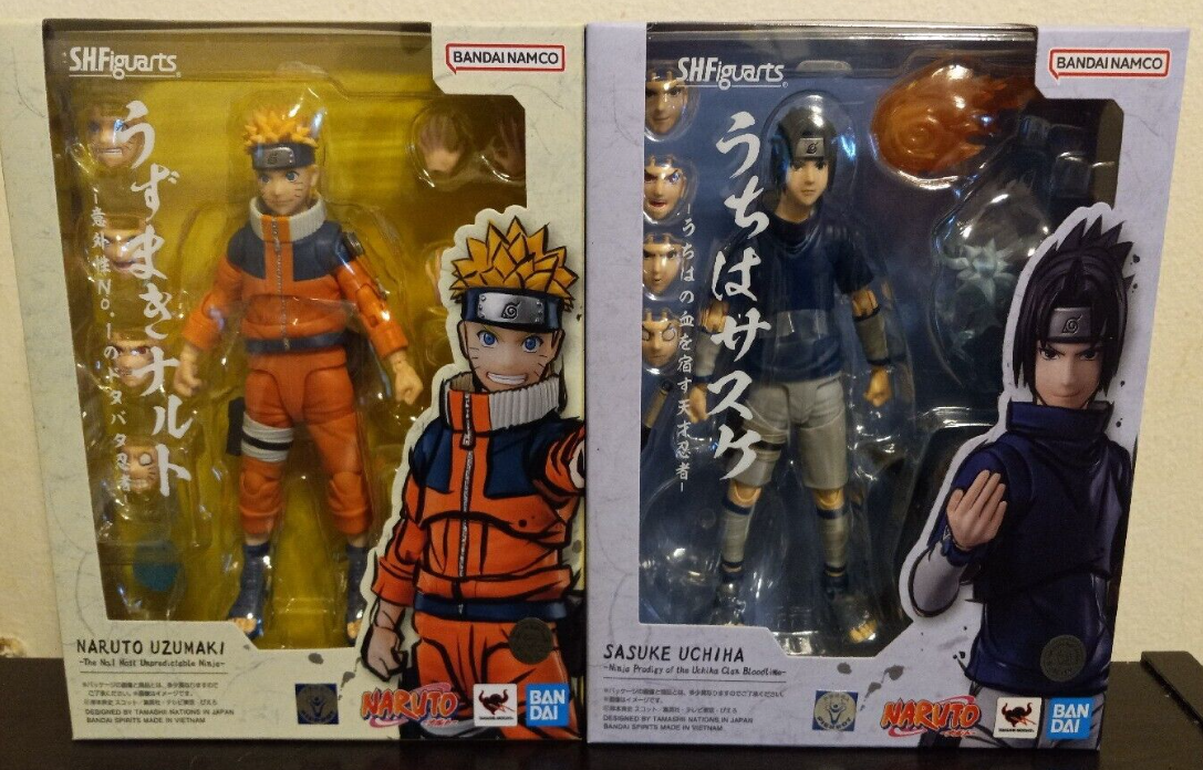 Naruto Uzumaki e Sasuke Uchiha Criança SH Figuarts Bandai - Hobbies e  coleções - Tauape, Fortaleza 1253688415