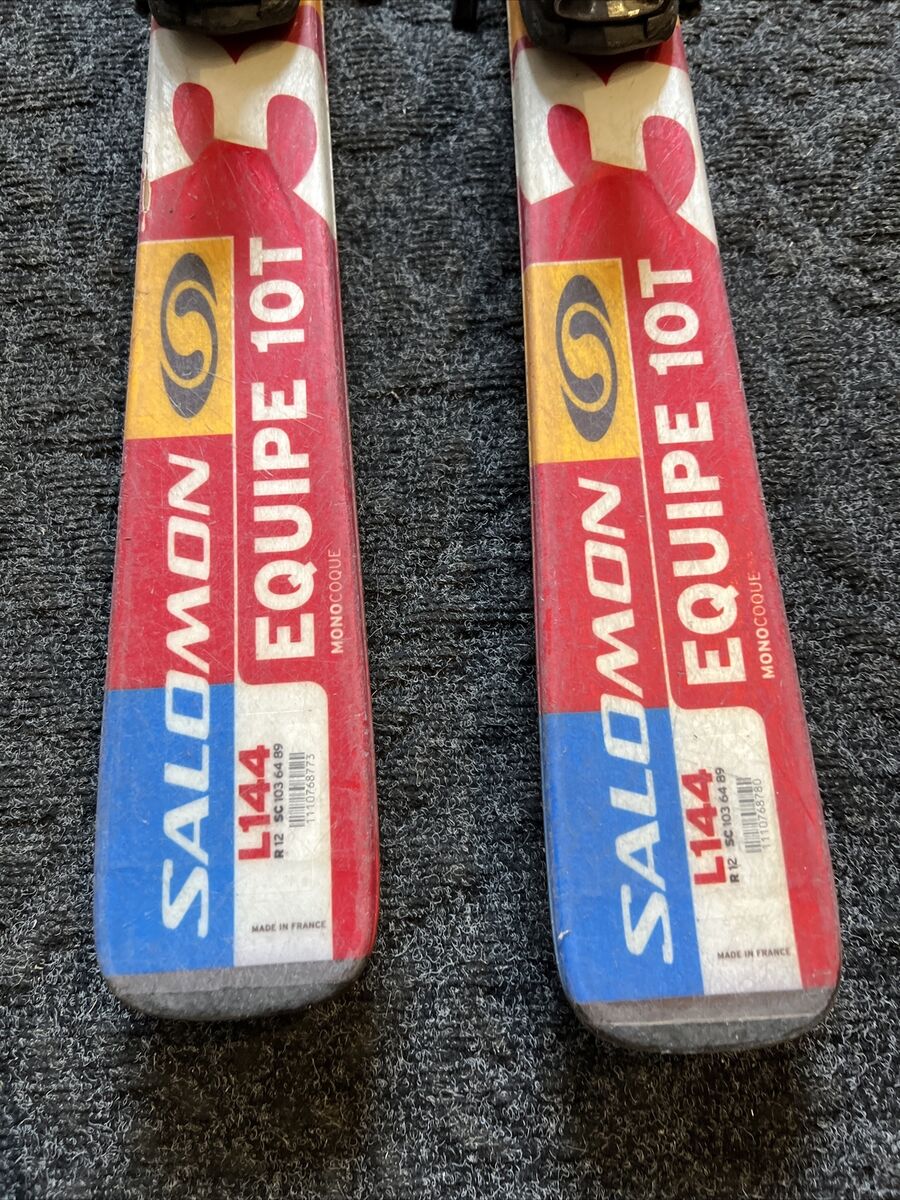 Salomon Equipe 10T L144 Skis With C608 Bindings 144cm | eBay Salomon Equipe 10T L144 Skis With C608 Bindings 144cm | eBay