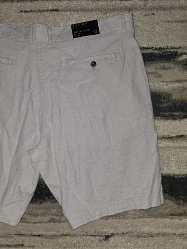 Jachs New York Mens Size 36 Light Grey Bleecker Shorts - Picture 9 of 10