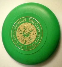 Innova~ DISC COVERING THE WORLD Vintage GOLF PROMO Mini 3-3/4" Green Cosmic Logo