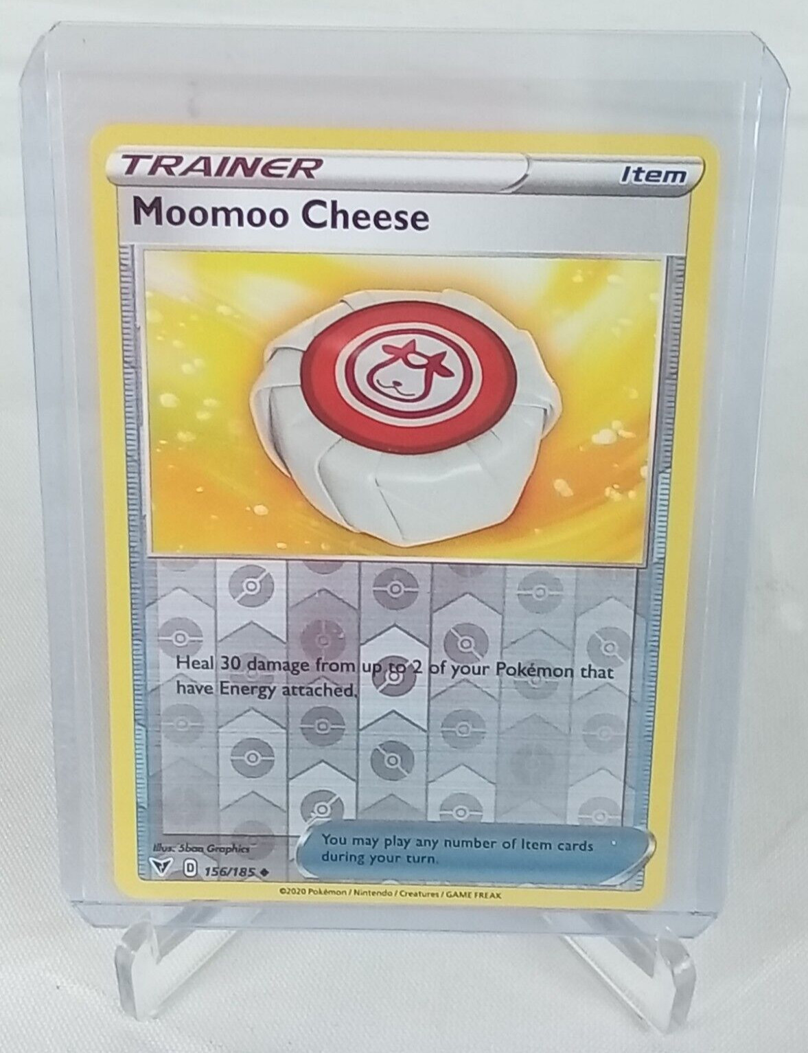 Moomoo Cheese 156/185 Uncommon Reverse Holo Pokémon Card 2020