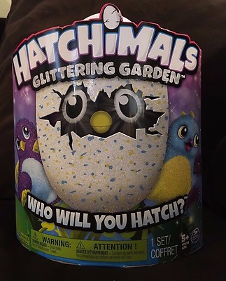 New Hatchimals blue Glittering Garden Shimmering Draggles EGG HUNT