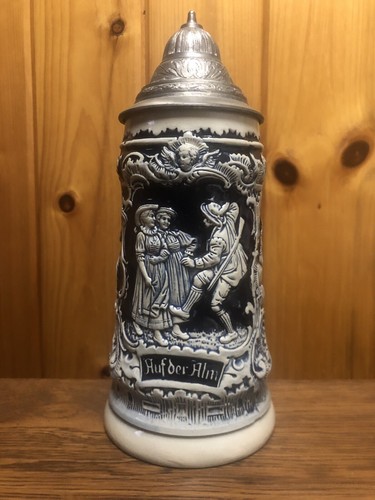 Vintage German Beer Stein Alt Grenzau 1894