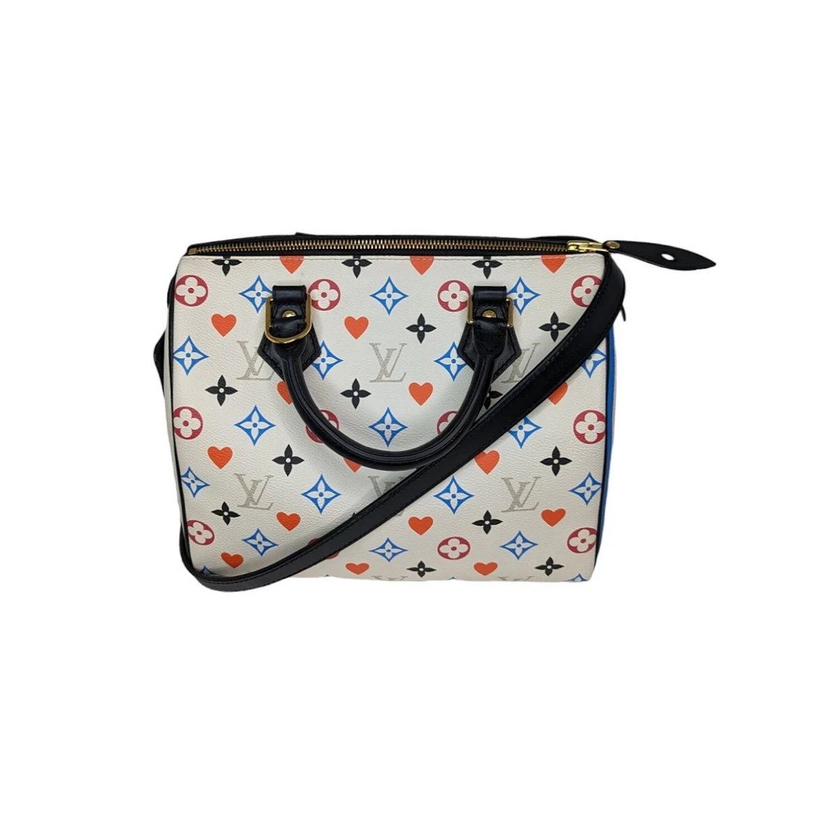 Louis Vuitton Neutrals, Pattern Print 2020 Monogram Game on Speedy Bandouliere 25