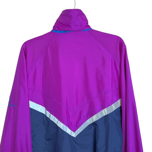 Head Vintage Tennis Windbreaker Size L Mens Colorblock Purple Blue Activewear - Picture 6 of 7