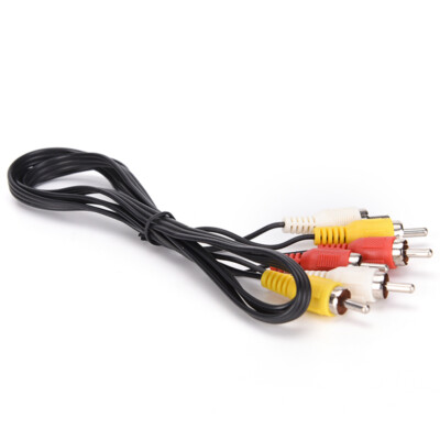 3 RCA Male to 3 RCA Male Composite Audio Video AV Cable Plug FT JDZMC.h7