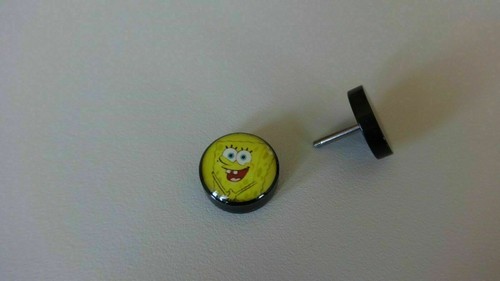 1 Paar Fake Plug Cheater Acryl 10mm Jack Nightmare Star Tweety Spongebob Skull - Bild 31 von 36