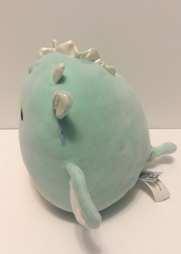 Peluche Miles the Dragon 8" Squishmallow peluche verde azulado/plateado 2019 - Imagen 2 de 11