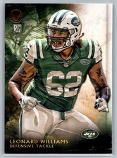 Leonard Williams RC 2015 Topps Valor #95 Rookie Football Card. rookie card picture