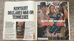 1975 Dawn 120 Cigarettes Wild Turkey Newspaper Print Ads - Cowboys Cowgirl