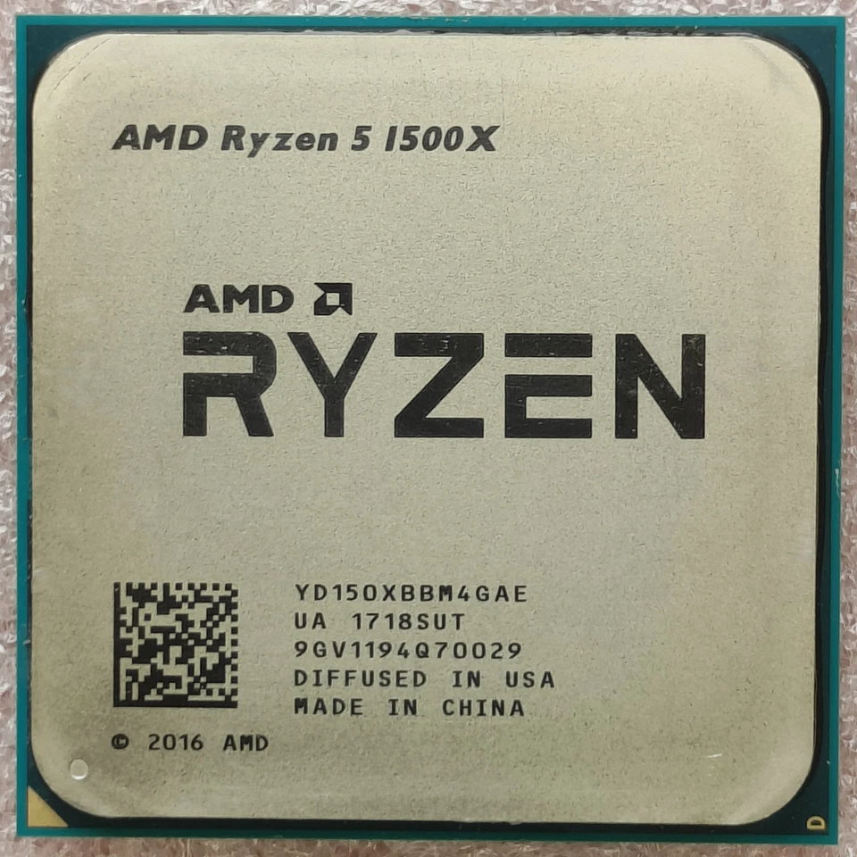 AMD R5 Ryzen 5 1500X 3.5 GHz Socket AM4 Quad-Core Processor (YD150XBBM4GAE) - Image 2 of 4