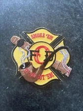 Smoke ‘Em Got Unknown FIRE RESCUE DEPT PATCH IRON ON RARE