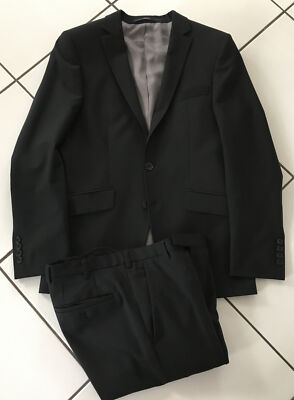 Digel Herrenanzug Konfirmationsanzug  Gr. 44 Schwarz