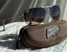 Maui Jim Sea House MJ 772 17R Silver Titanium Frame  Maui Rose Polarized Lens