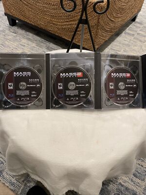 Mass Effect Trilogy (Sony PlayStation 3, 2012) PS3 No Slip Cover No Manual Works