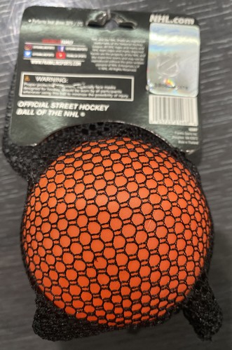 NEW Franklin Sports NHL Street Hockey High Density Ball Orange - Picture 2 of 3