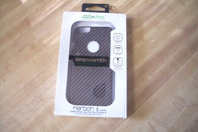 Evutec iPhone 6S Karbon S Series Brewster Sleek Hard Shell Case Black & Brown