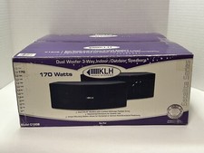 New Klh C-180b C180b Speakers (pair) - Dual-woofer Black 3 Way Indoor/outdoor