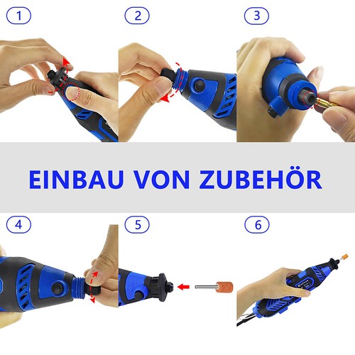 252-tlg Mini Schleifer Multifunktionswerkzeug Schleifmaschine Set Schleifgerät - Bild 8 von 14