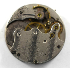 Vintage Waltham Seaside 1s 9J Hunting Pocket Watch Movement lot.wc