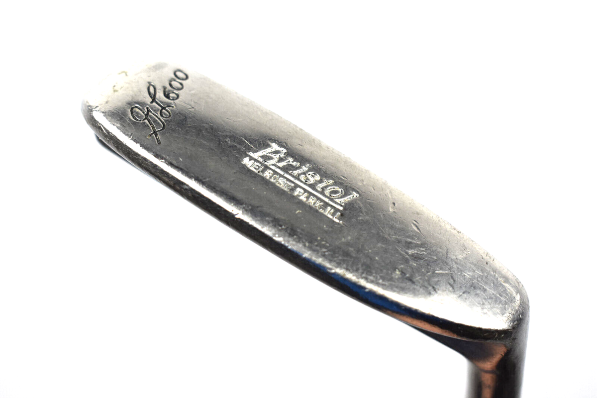 Putter Sportsman Bristol Wizard 600 - Main Droite 34,75" - Poignée Cuir Vintage - Très Bon état