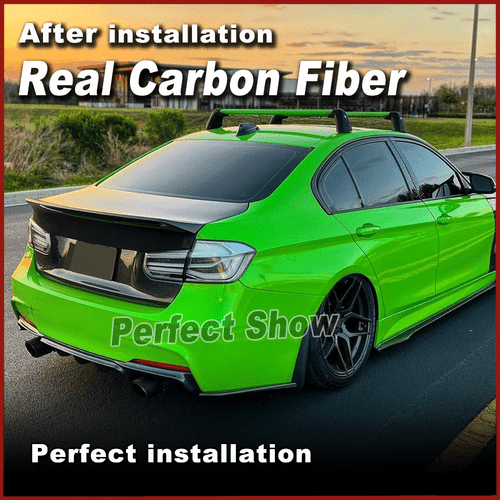 For BMW 3 Series F80 M3 & F30 Real Carbon Fiber Rear Trunk Boot Lid Cover Trim - Picture 6 of 11
