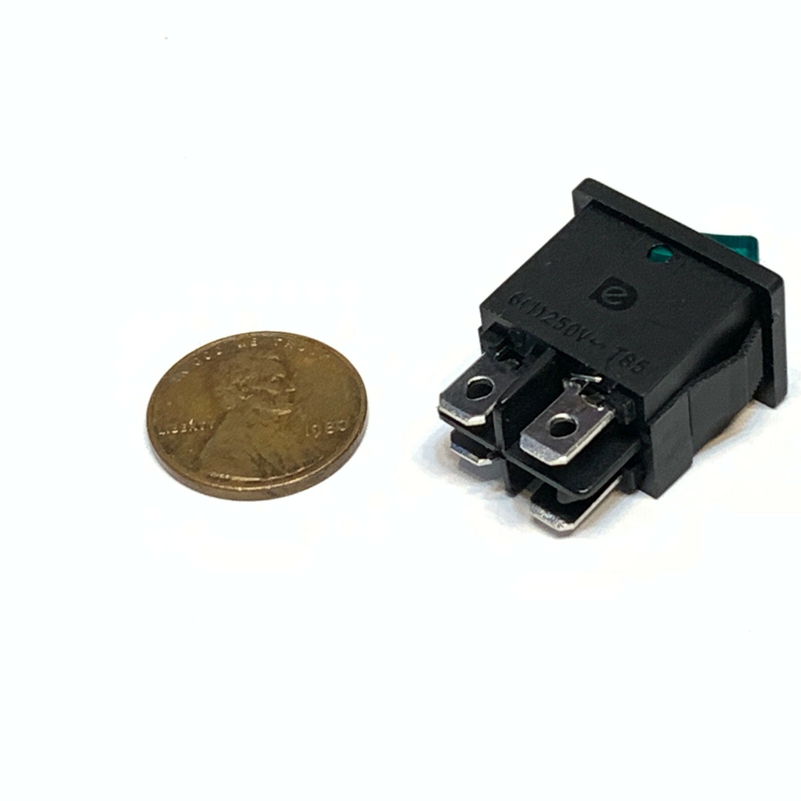 Interruttore A Dondolo KCD1-104/N T85 – Verde, 14x20mm, 12V 125V 250V, Endlessparts