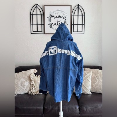 Walt Disney World Spirit Jersey Denim Hoodie Adult XL Hooded