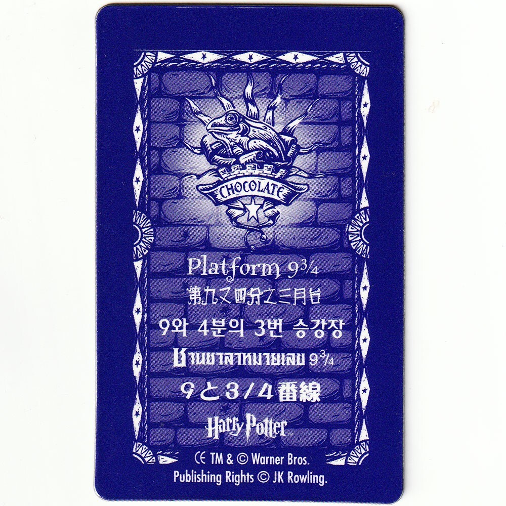 HARRY POTTER Chocolate Frog Cards 3D Lenticular Holographic