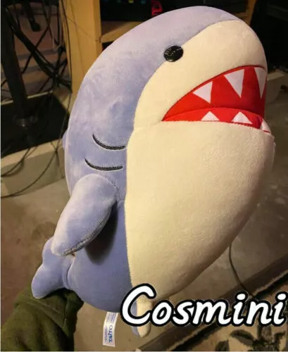 Final Fantasy XIV FF14 The Major General Commander Shark Plush Doll Stuffed Toy - Foto 3 di 9