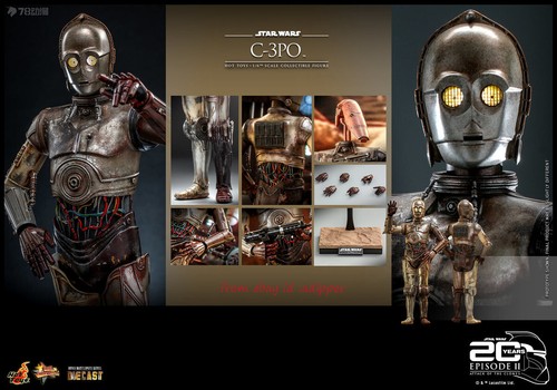 Hot Toys Mms650d46 Star Wars Ii Attack Of The Clones 1/6 C-3po In Stock - Picture 15 of 16