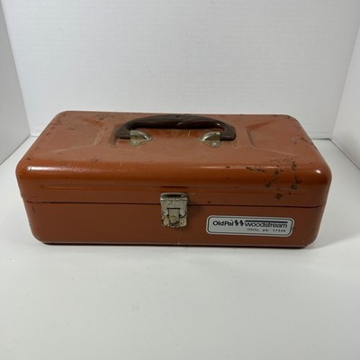 VTG Old Pal Woodstream Tackle Metal Box USA 1950s-1960s PA 17543 Lititz