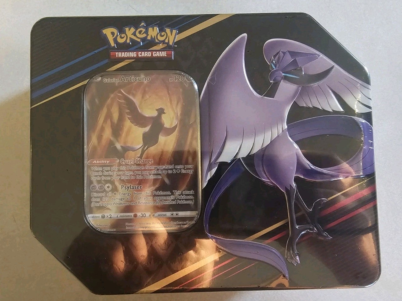 GALARIAN ARTICUNO Pokemon 2023 Collectors Crown Zenith Tin