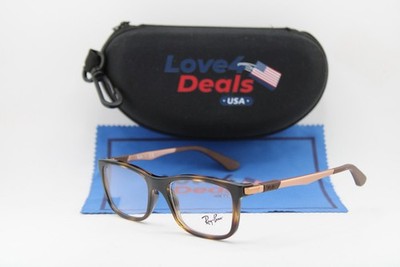 NEW RAY-BAN JUNIOR RB 1549 3785 HAVANA BRONZE AUTHENTIC EYEGLASSES 48-16