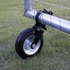 6 Heavy Duty Farm Gate Wheel Black 1 Pack Gat...